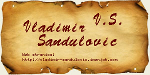 Vladimir Sandulović vizit kartica